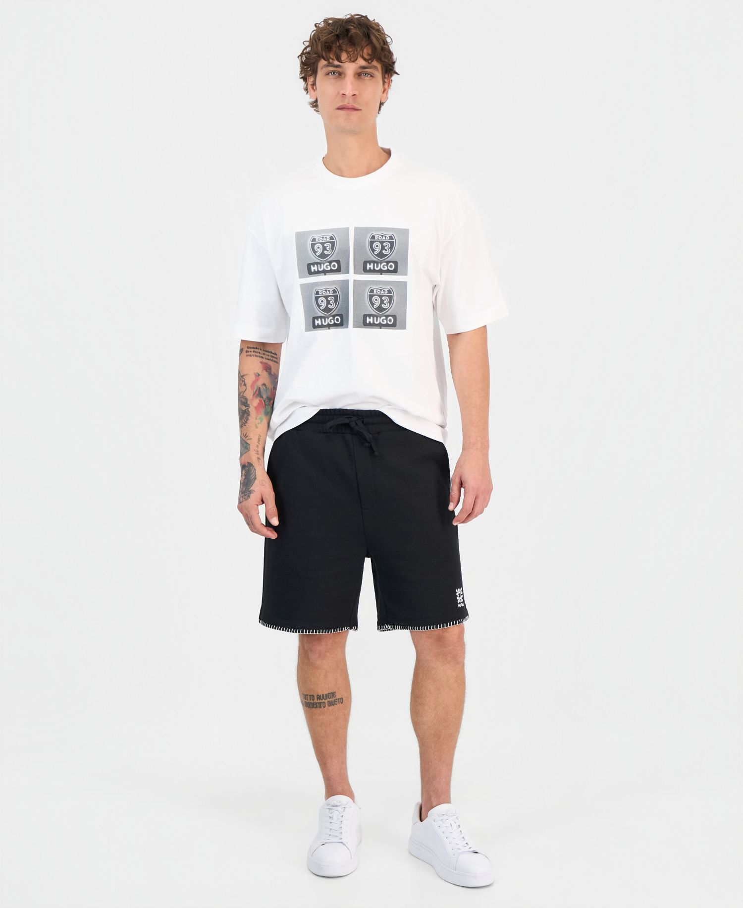 Men's Draxon Cotton Logo-Graphic T-Shirt