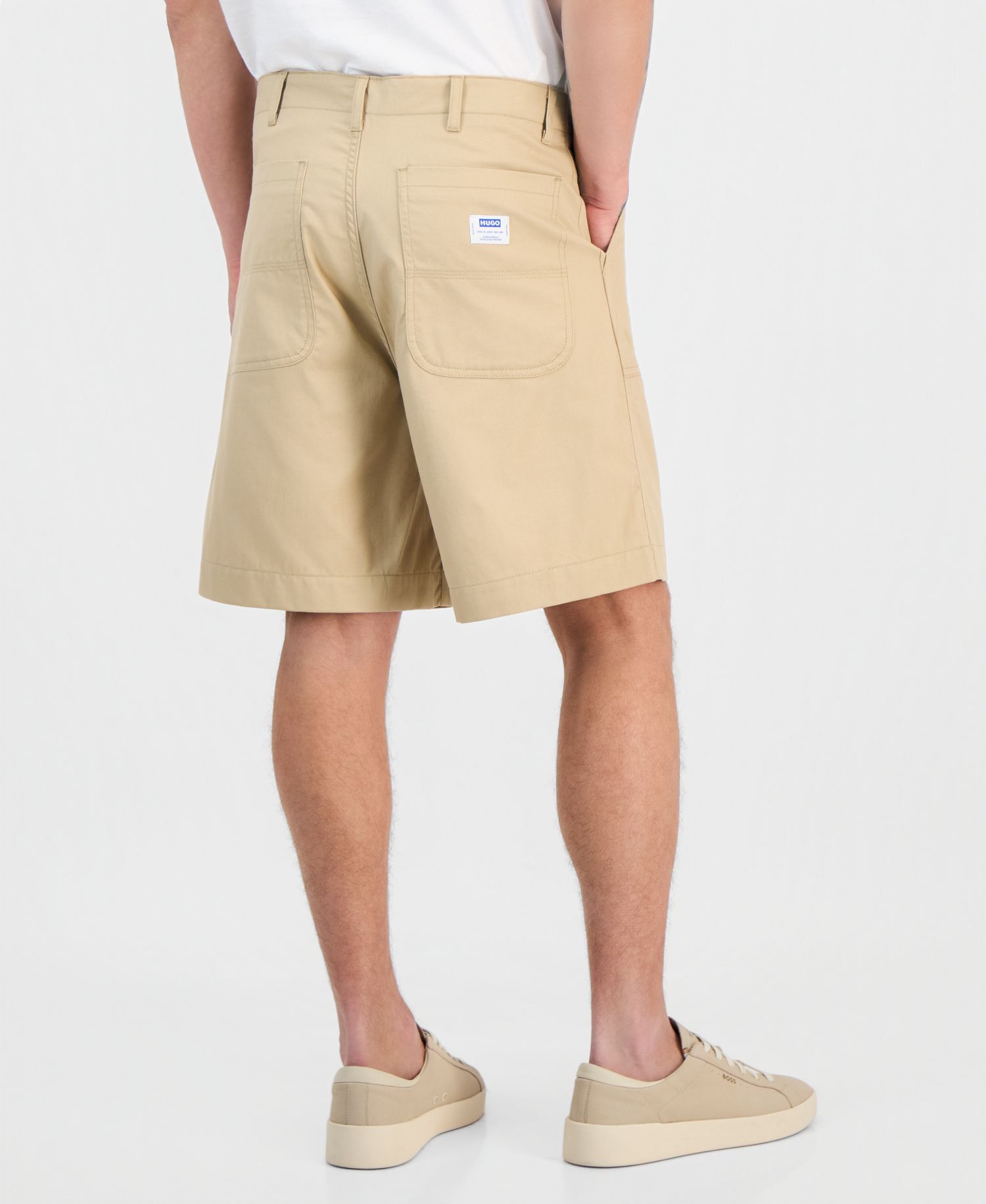 Men's Cotton Canvas Regular-Fit Workwear Shorts