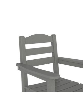 Set of 2 Outdoor Dining Chair with Armrests, For All Weather Conditions
