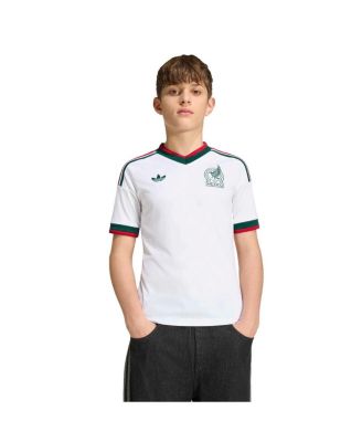 Big Boys and Girls White Mexico National Team FIFA X World Cup 2026 Away Replica Jersey