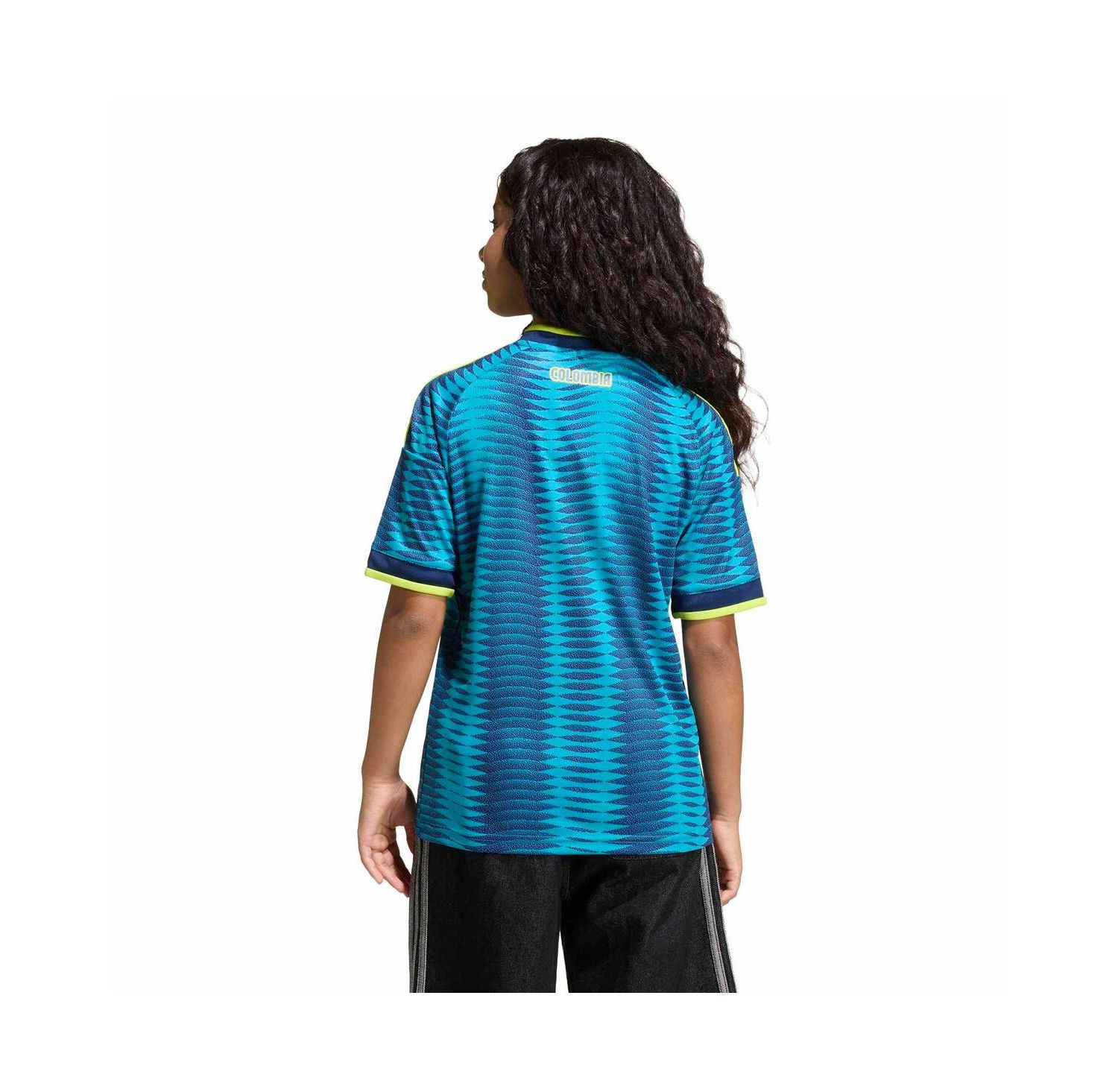 Big Boys and Girls Turquoise Colombia National Team FIFA X World Cup 2026 Away Replica Jersey
