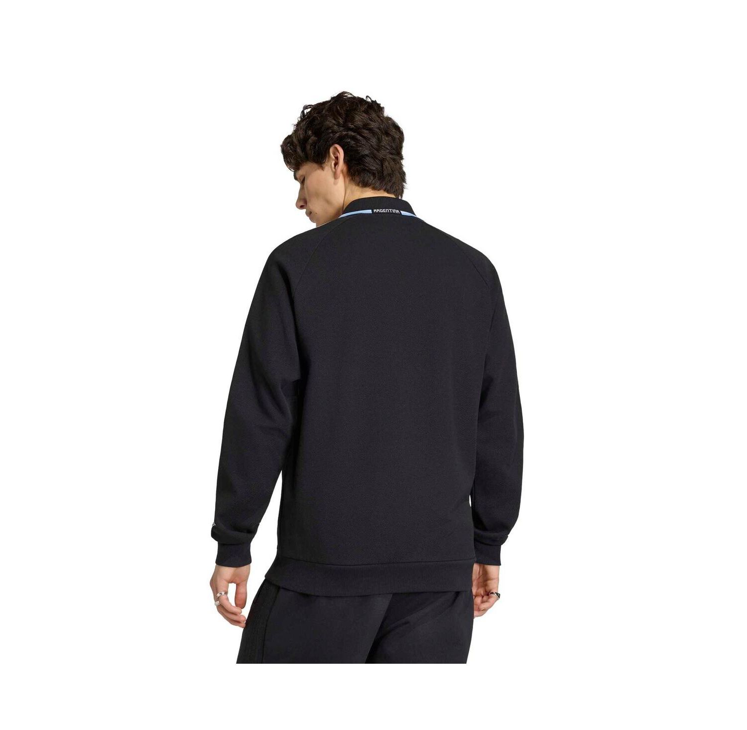 Men's Black Argentina National Team 2026 World Cup Anthem Full-Zip Jacket