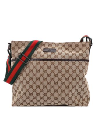 Medium Front Pocket Web Messenger GG Canvas