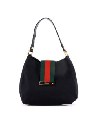 Medium New Ladies Web Hobo GG Canvas