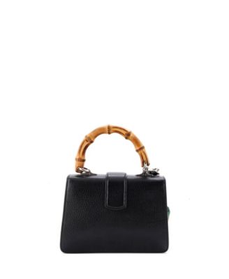 Mini Dionysus Bamboo Top Handle Bag Leather