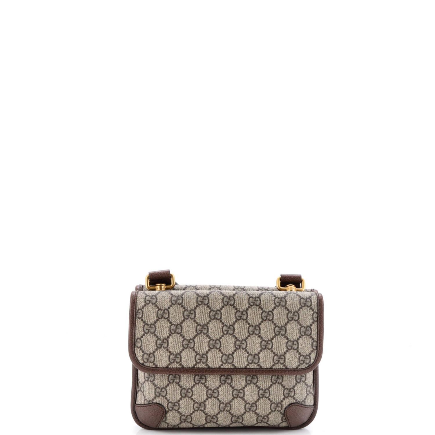 Small Neo Vintage Flap Messenger GG Coated Canvas
