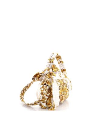 Medium x Versace Fendace Baguette NM Bag Quilted Printed Silk