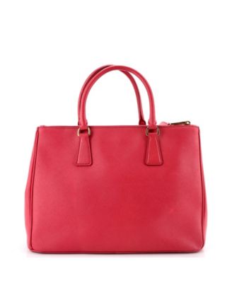 Medium Double Zip Lux Tote Saffiano Leather