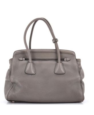 Large Cuir Frame Convertible Tote Vitello Daino