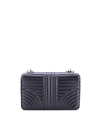 Medium Chain Flap Shoulder Bag Diagramme Quilted Leather