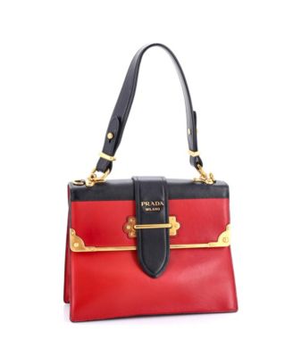 Medium Cahier Convertible Shoulder Bag City Calf and Saffiano