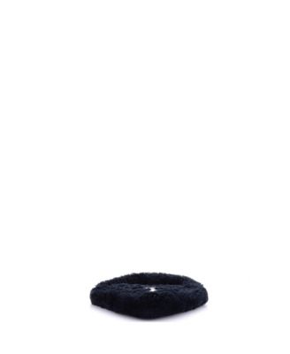 Mini Triangle Top Handle Pouch Bag Terry Cloth