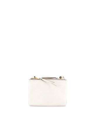 Small Double Zip Crossbody Bag Vitello Daino