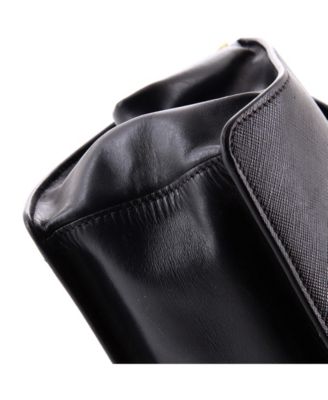 Small Light Frame Shoulder Bag Saffiano Leather