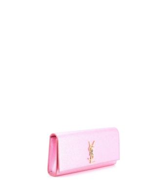Long Classic Monogram Clutch Metallic Calfskin