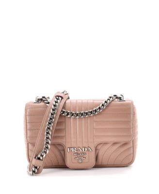 Medium Chain Flap Shoulder Bag Diagramme Quilted Leather