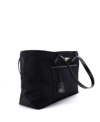 Large Re-Edition 1978 Pocket Tote Re-Nylon with Saffiano Leather