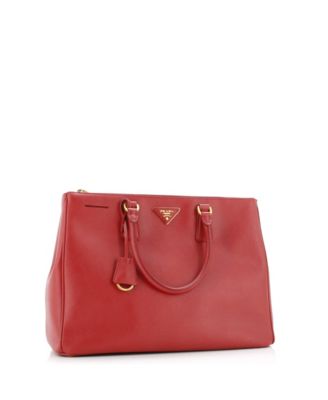 Large Double Zip Lux Tote Saffiano Leather