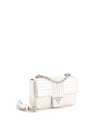 Medium Chain Flap Shoulder Bag Diagramme Quilted Leather