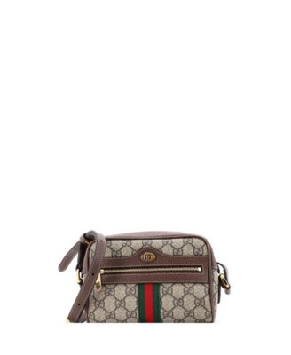 Mini Ophidia Shoulder Bag GG Coated Canvas