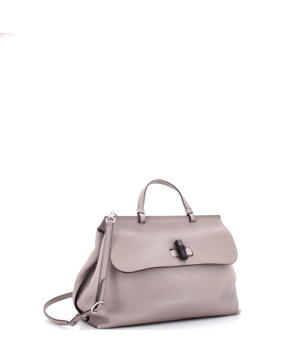 Pre-Owned Gucci Large Bamboo Daily Top Handle Bag Leather