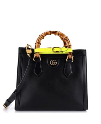 Small Diana NM Bamboo Handle Tote Leather