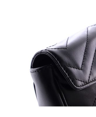 Super Mini GG Marmont Flap Bag Matelasse Leather