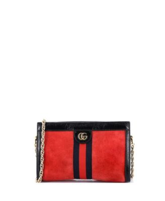 Small Ophidia Chain Shoulder Bag Suede