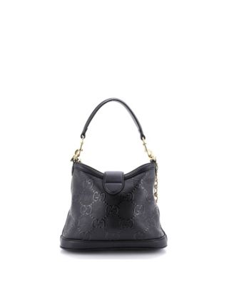 Small Wonka Convertible Top Handle Bucket Bag Debossed GG Leather