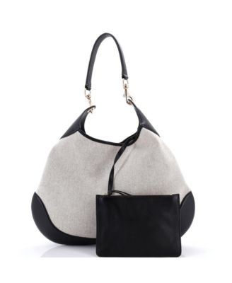 Large B Shoulder Bag Canvas