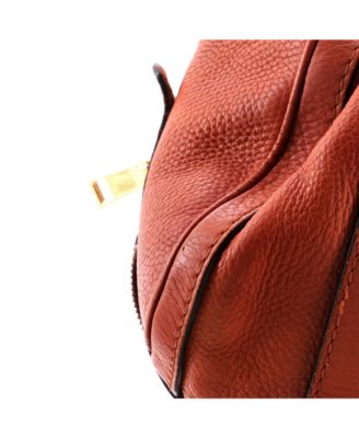 Small Vintage Web Boston Bag Leather