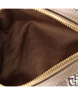 Mini Cylindrical Shoulder Bag GG Shadow Coated Canvas