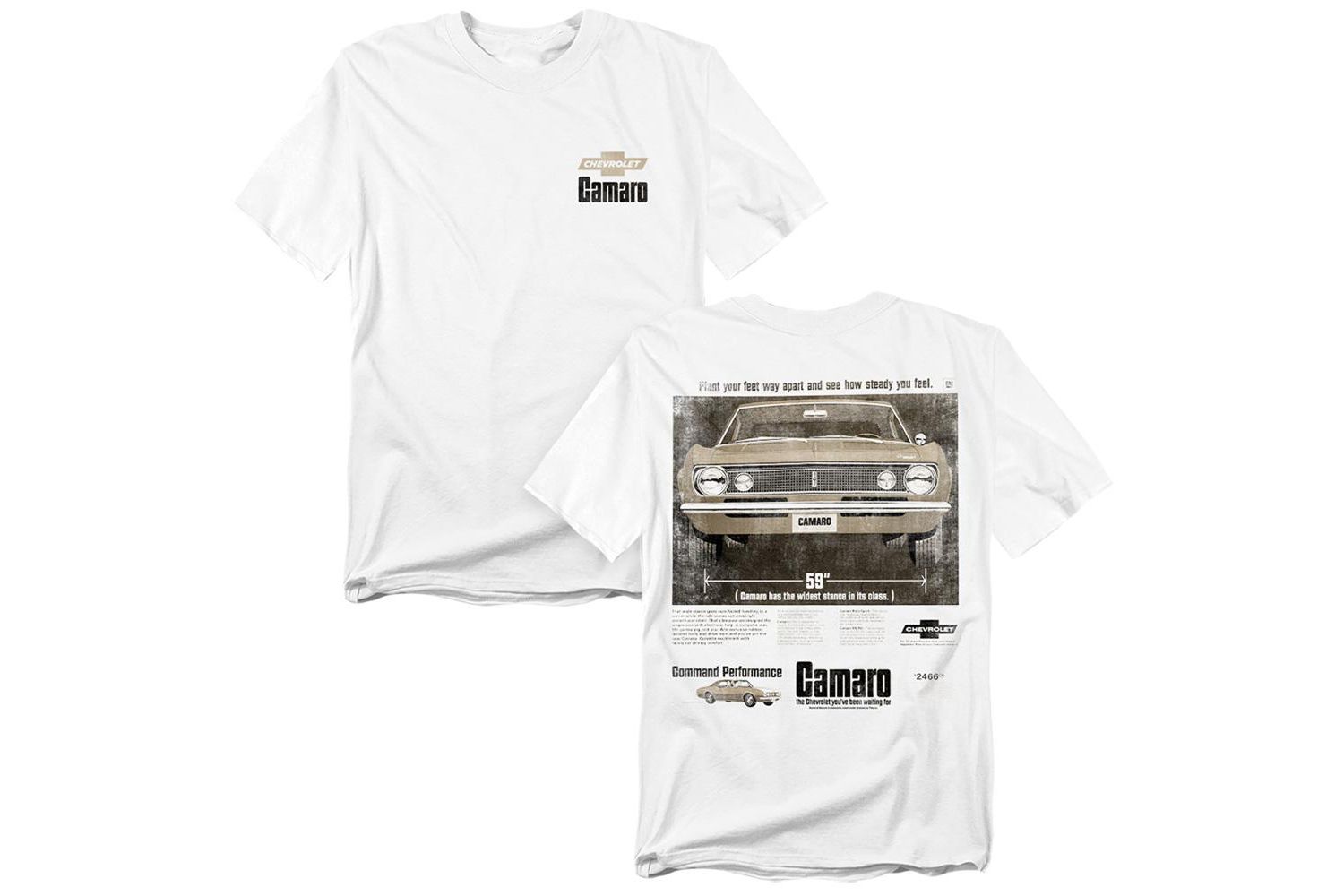 Men's Chevrolet Camaro Ad Front Back T-Shirt