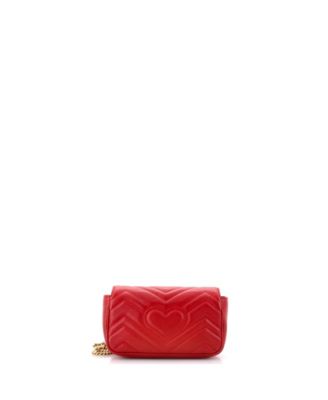 Super Mini GG Marmont Flap Bag Matelasse Leather