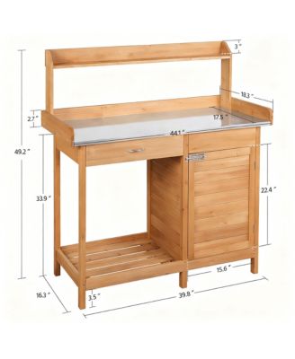 Multifunctional Garden pot plant rack with metal top