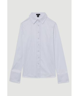 Women's Cotton Woven Buttoned Shirt