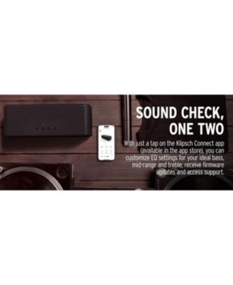 Portable  KLIPSCH-DETROIT Bluetooth Speaker with Full Range Audio and a 3 Year Amber Protection Plan (2023)