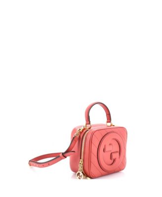 Blondie NM Top Handle Shoulder Bag Diagonal Quilted Leather