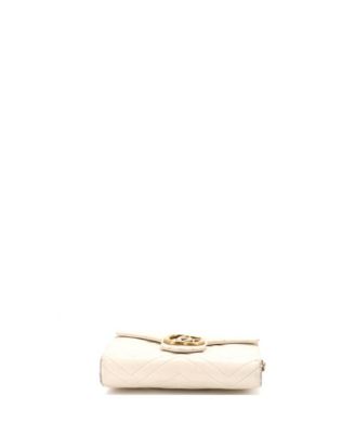 Mini GG Marmont Chain Wallet Matelasse Leather