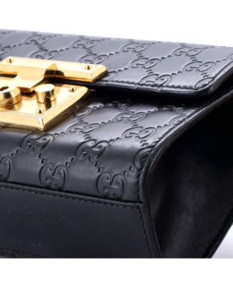 Small Padlock Shoulder Bag Guccissima Leather