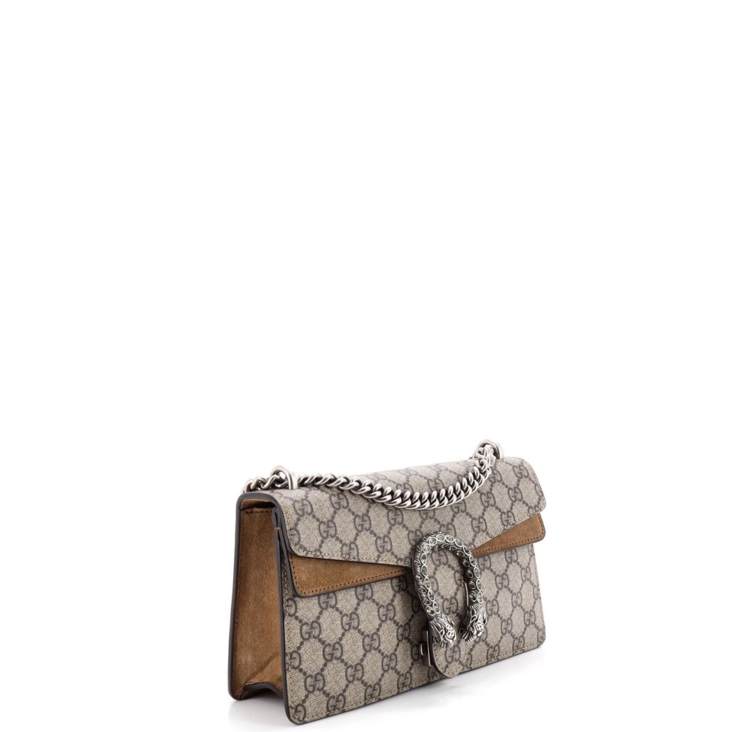 Small Dionysus Bag GG Coated Canvas with Crystal Embellished Metal