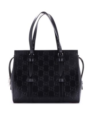 Tote Bag GG Embossed Perforated Leather