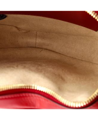 Mini Interlocking G Heart Shoulder Bag Diagonal Quilted Leather