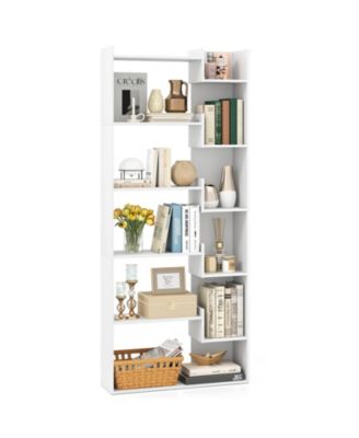 Six Tier Wooden Bookshelf with Anti Tipping Open Shelves