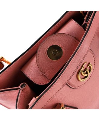 Mini Diana NM Bamboo Handle Tote Leather