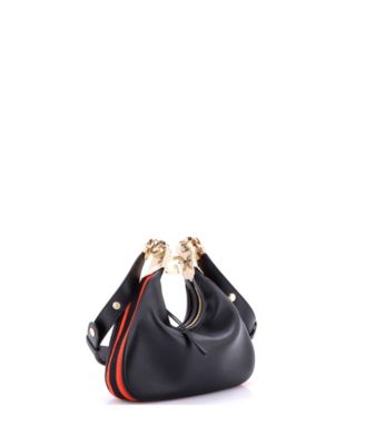 Small Attache Shoulder Bag Leather