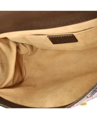 Small Padlock Shoulder Bag Bengal Print GG Coated Canvas