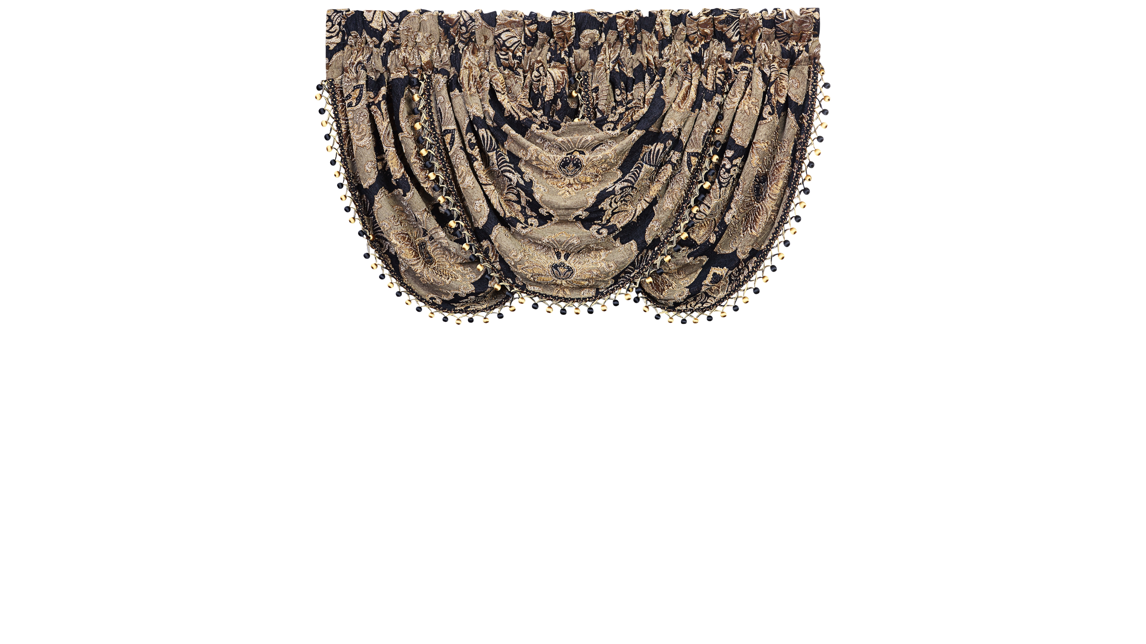 J Queen New York Bradshaw Waterfall Swag Window Valance, 49" x 33"