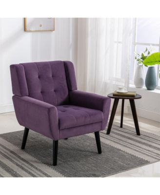 Modern Soft Velvet Accent Chair Dining Chair Bedroom Chair