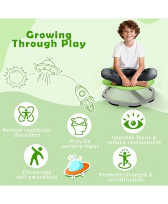 Kids Sensory Swivel Chair with 360 Degree Spinning Base